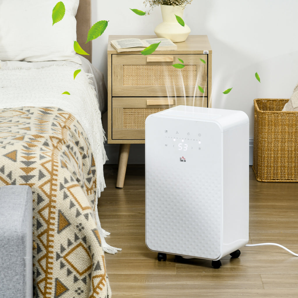 2L Dehumidifier and Air Filter, 24H Timer for Home Laundry Basement
