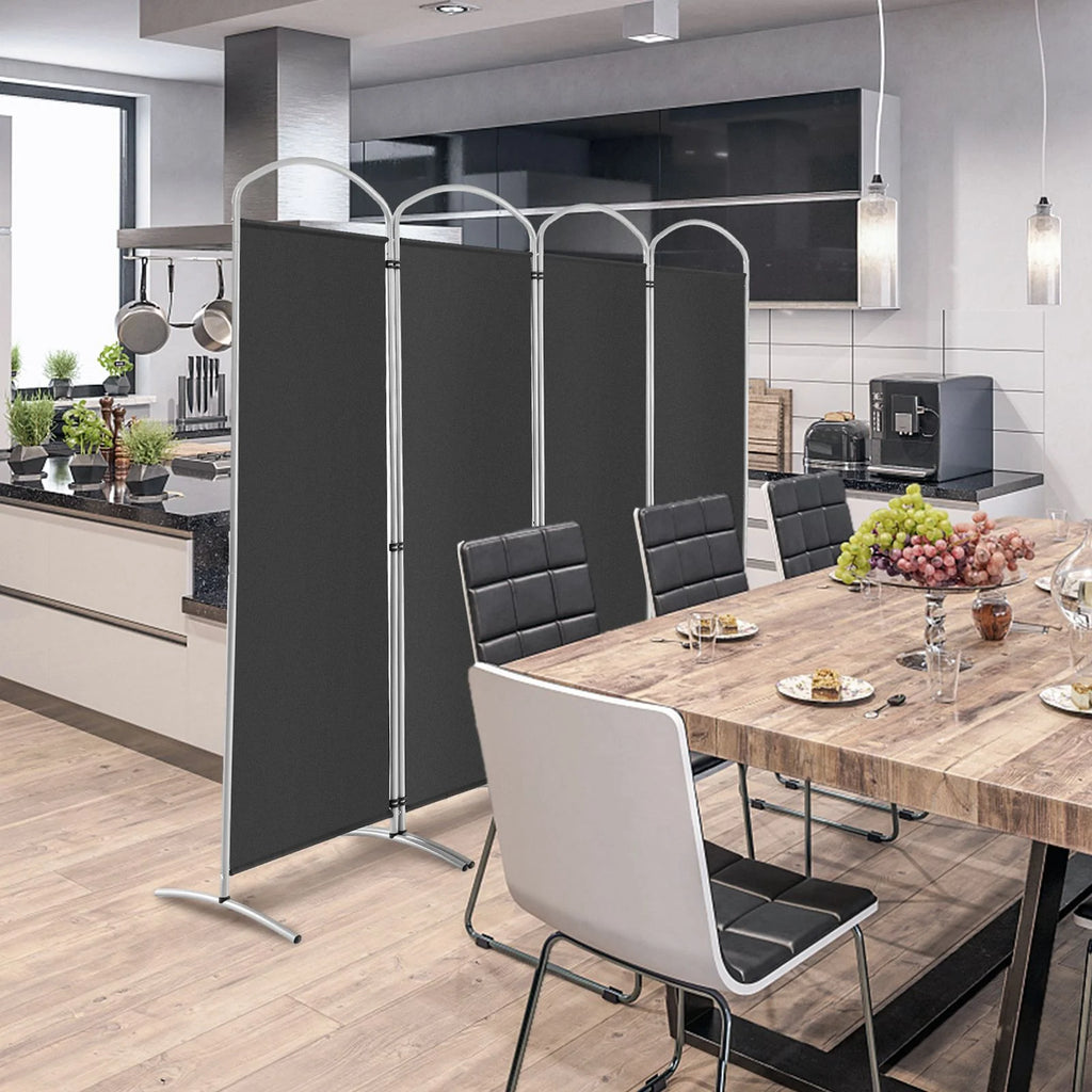 4 Panel Freestanding Folding Room Divider for Living Room Office