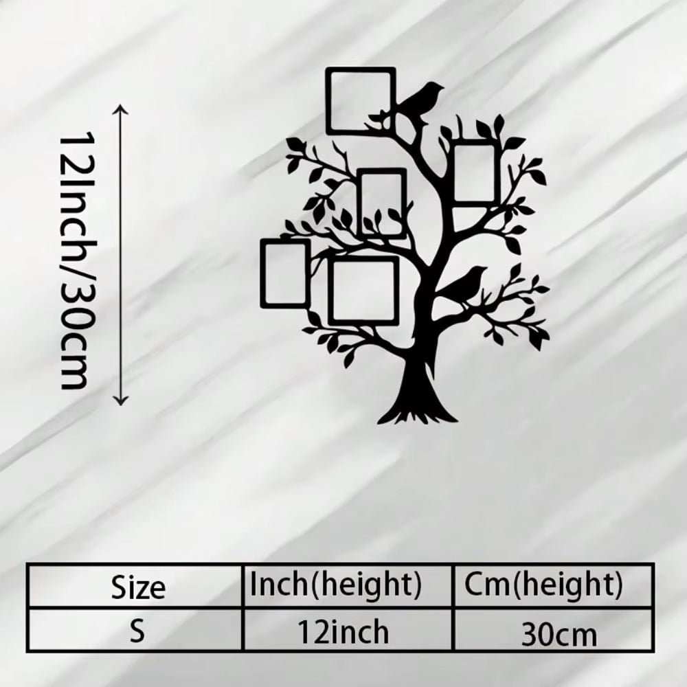 3Pcs Black Metal Wall Art Decor Tree of Life Metal Tree Wall Art Tree Sign Metal Wall Decoration Housewarming Hanging Wall Art