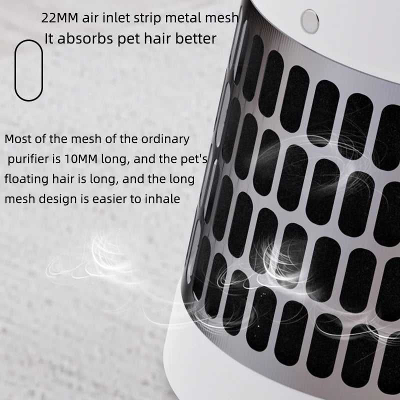 Pet Air Purifier for Cats and Dogs Hair in Bedroom Hoe Ca in Bedroom Hoe Cabinet True HEPA Filter Filtration System Cleaner Odor