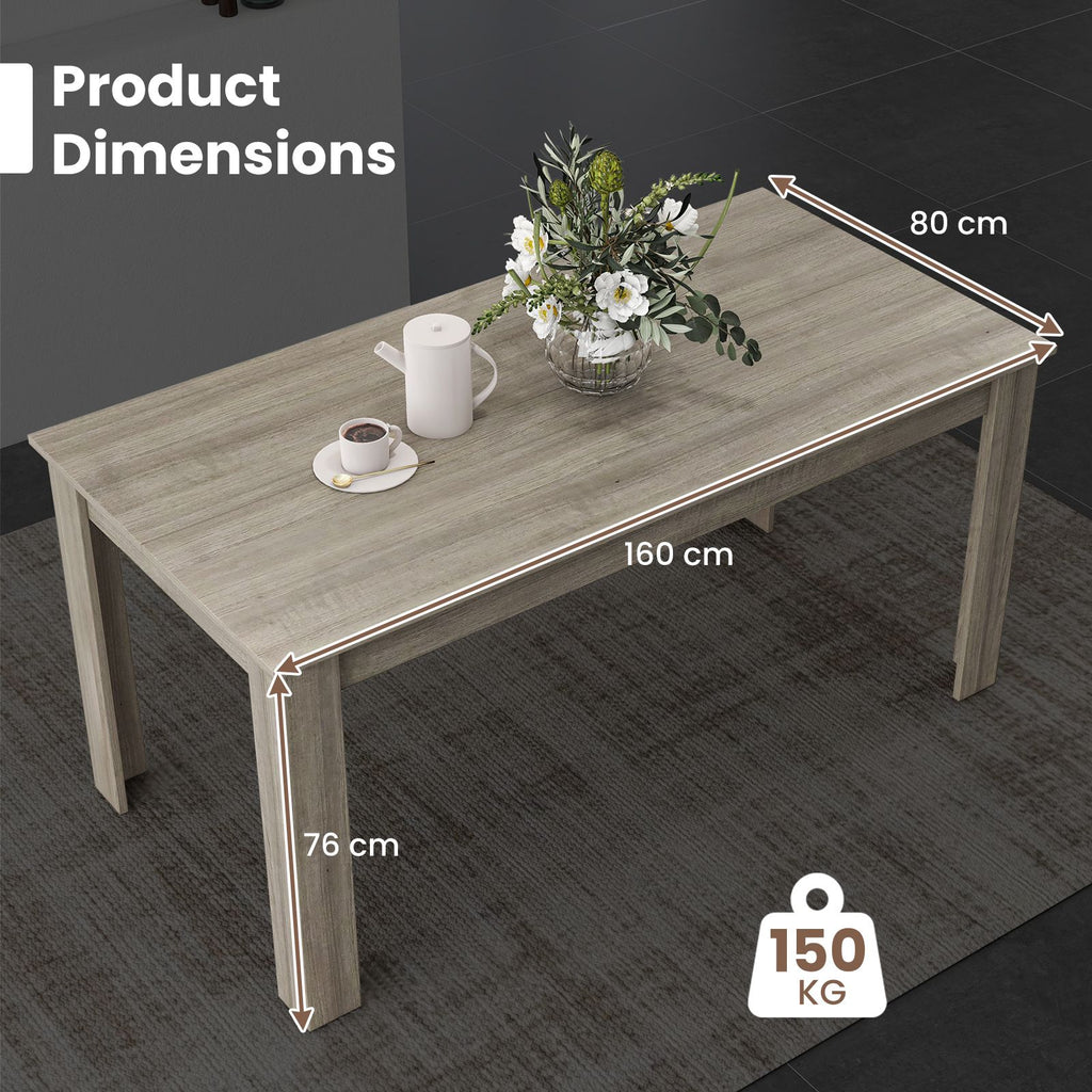 Modern Rectangular Kitchen Table for Breakfast Nook, Kitchen