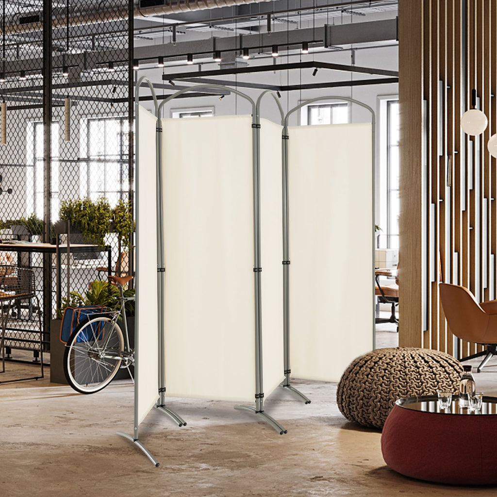 4 Panel Freestanding Folding Room Divider for Living Room Office
