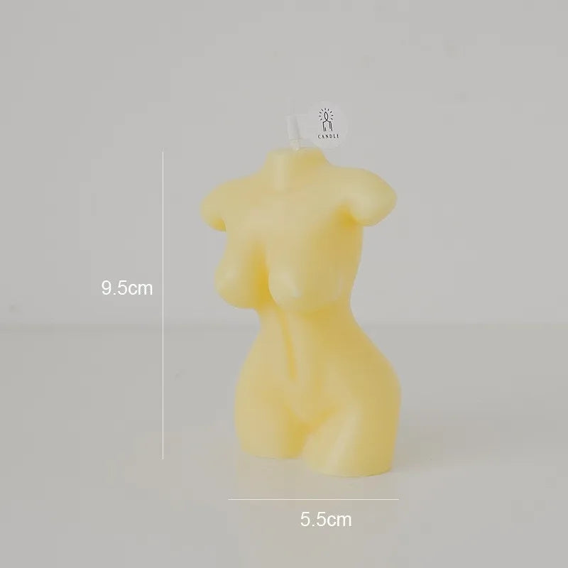 INS Style Woman Body Shape Scented Candles for Interior Net Red Photo Props Home Decorative Candles Figured Body Candles Woman
