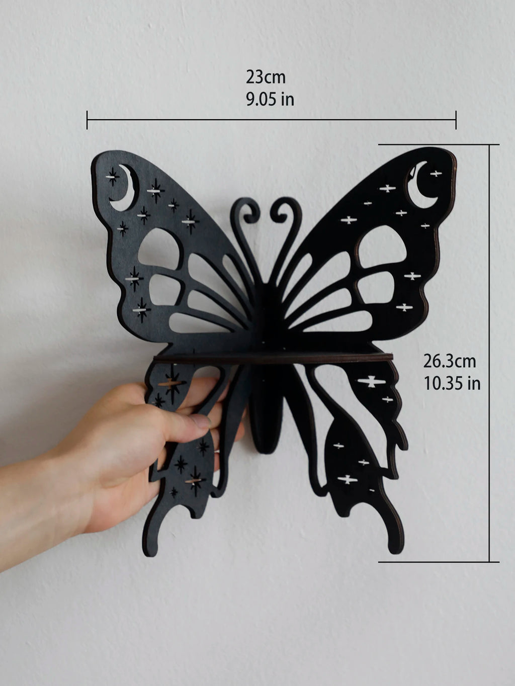 Butterfly Crystal Corner Shelf Crystal Shelf Display Wooden Wall Shelves Crystal Holder Shelves Stands Christmas Home Decor