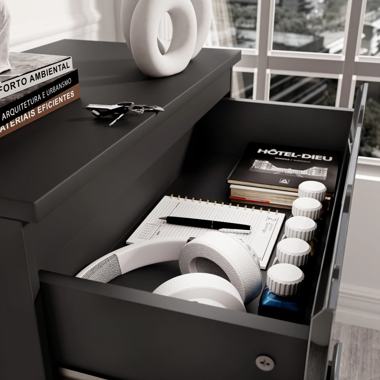 High Gloss Chest of Drawers Bedside Cabinet Tall Wide Storage Bedroom Furniture