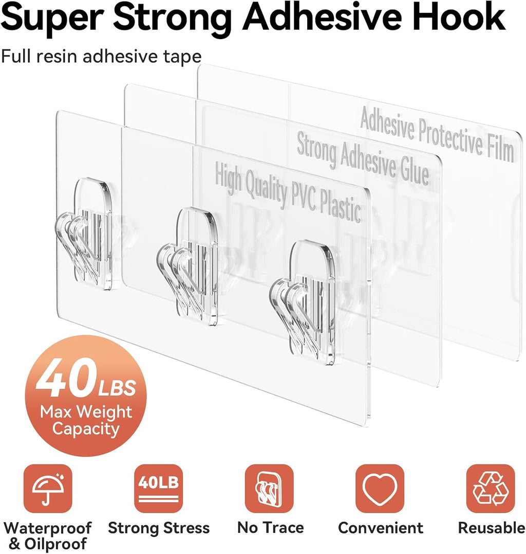 Shower Caddy, 100% Rustproof Shower Shelves for inside Shower, No Drilling Bathroom Organizers and Storage, 6 Pack Large Capacity Bathroom Caddy for Kitchen & Home Decor