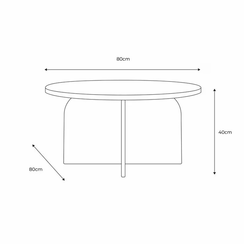Amalfi Black Marble Coffee Table