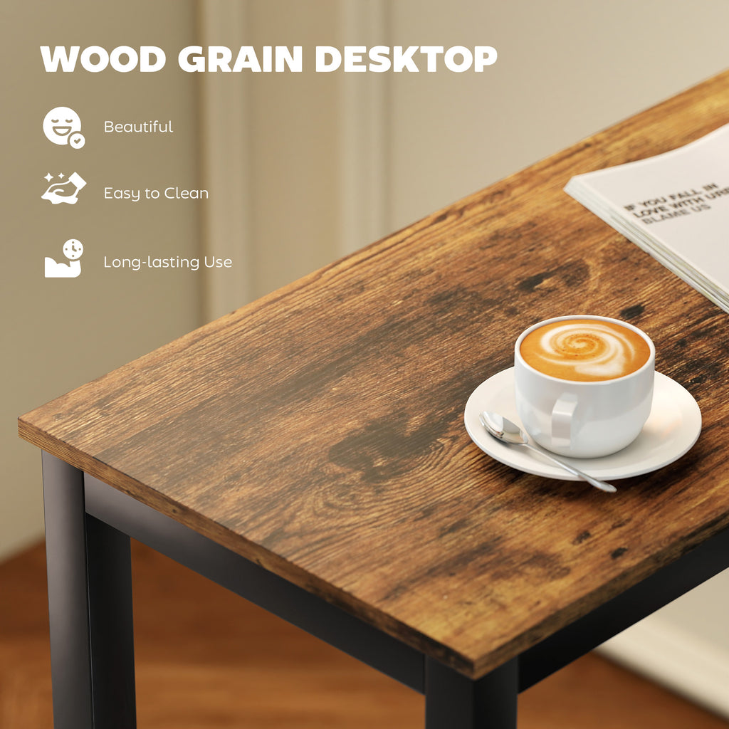 Bar Table Breakfast Dining Coffee Table W/ Adjustable Footpads