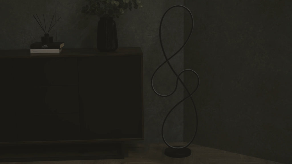 LED Floor Lamp Black Living Room Bedroom Light Standard Free Standing Reading