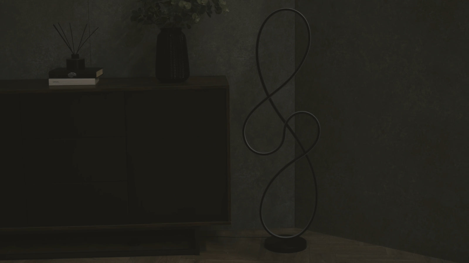 LED Floor Lamp Black Living Room Bedroom Light Standard Free Standing Reading