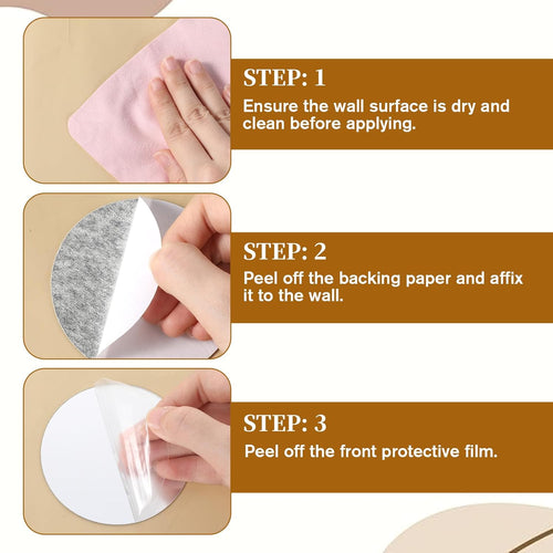30Pcs Small Mirror round Adhesive Circle Mirrors for Wall Decor 6" 3" 2" 1" Peel and Stick Acrylic Stick on Circular Mirrors Tiles for Wall Mirror Stickers for Bathroom Living Room Bedroom, 4 Sizes