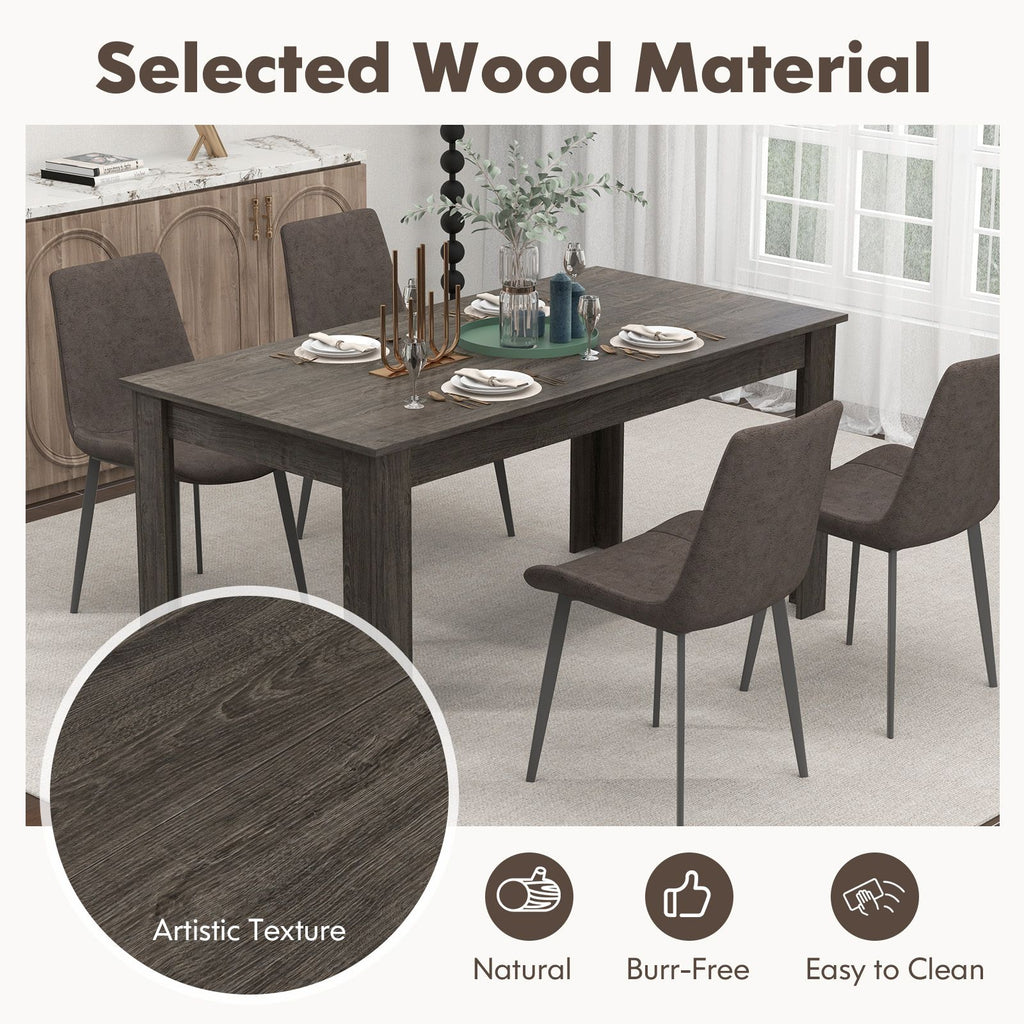Modern Rectangular Kitchen Table for Breakfast Nook, Kitchen