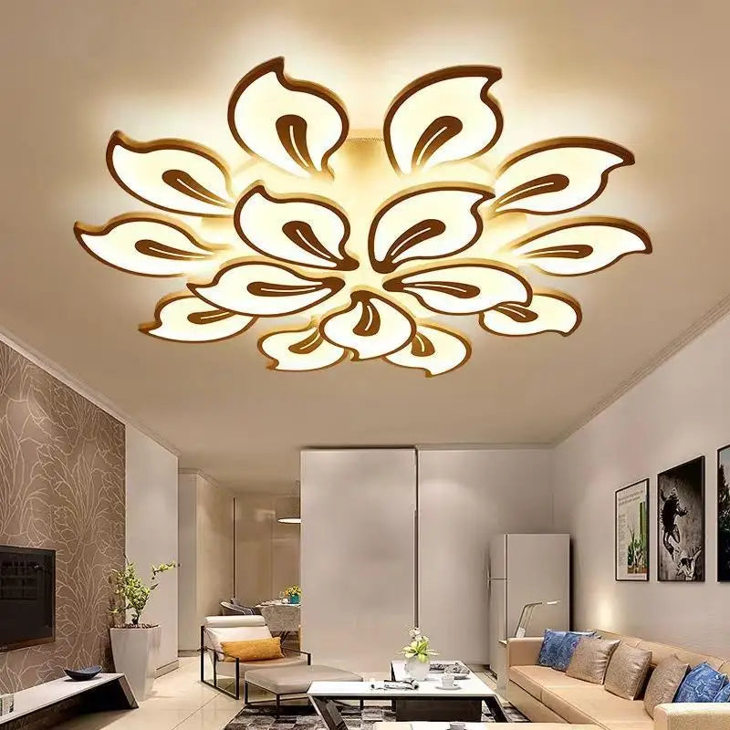 Multihead Fashion Simple Bedroom Living Room Ceiling Lamp Three Color Light Living Room Dining Room LED Ceiling Light