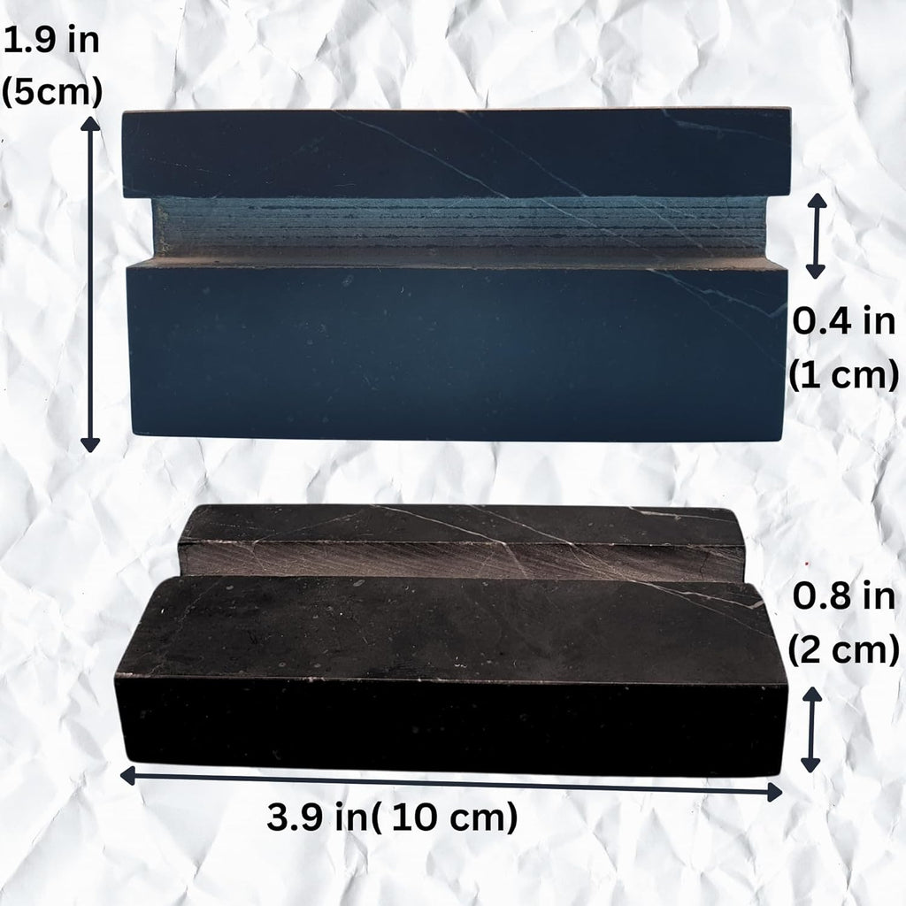 Business Card Holder for Desk - Marble Business Cards Holder for Desktop - Desk Organizers and Accessories -Display Stand for Office Organization