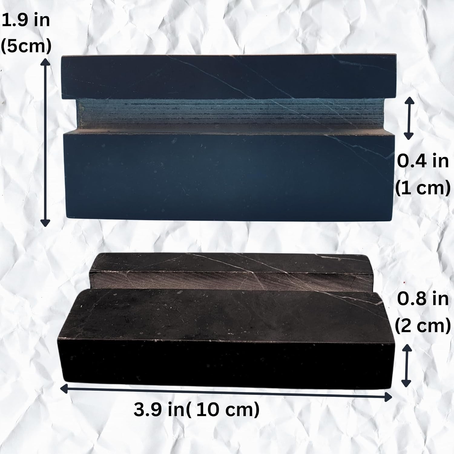 Business Card Holder for Desk - Marble Business Cards Holder for Desktop - Desk Organizers and Accessories -Display Stand for Office Organization