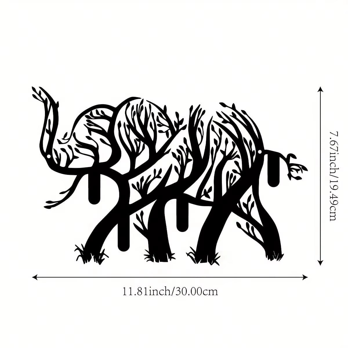 3Pcs Black Metal Wall Art Decor Tree of Life Metal Tree Wall Art Tree Sign Metal Wall Decoration Housewarming Hanging Wall Art
