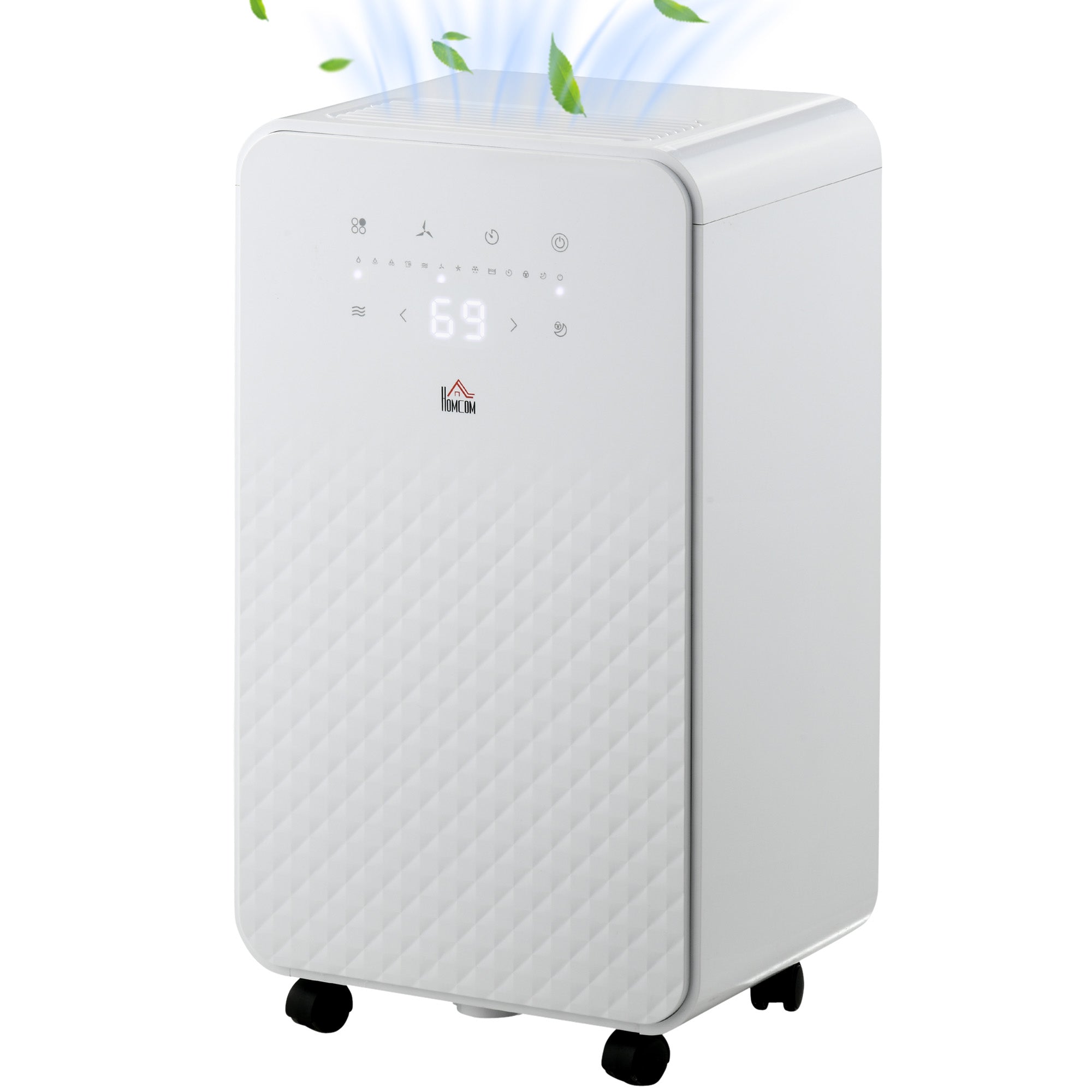 2L Dehumidifier and Air Filter, 24H Timer for Home Laundry Basement