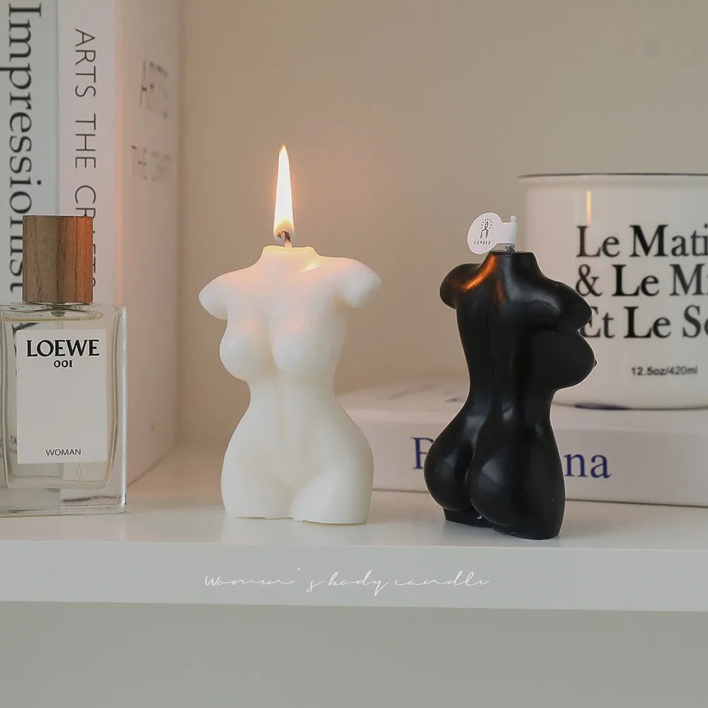 INS Style Woman Body Shape Scented Candles for Interior Net Red Photo Props Home Decorative Candles Figured Body Candles Woman