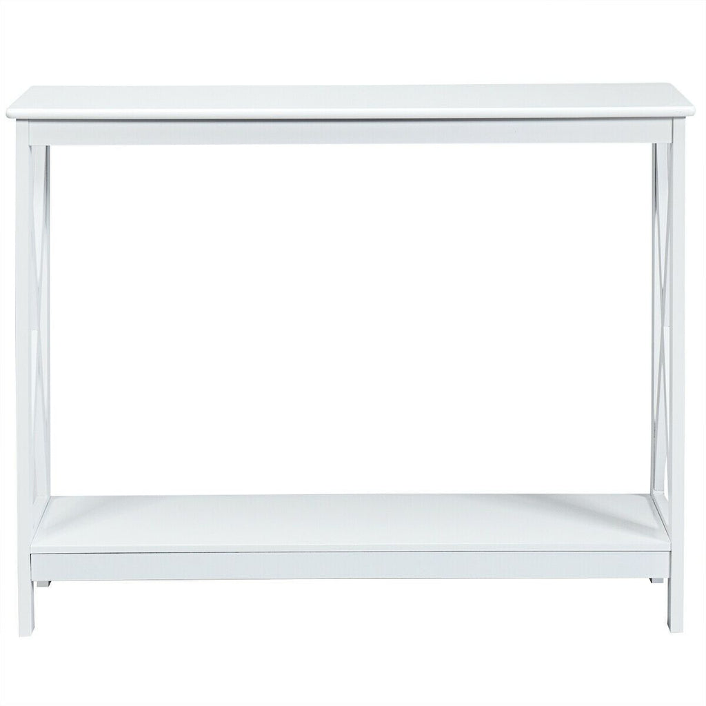 2 Tier Wooden Console Table