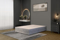 Tweed Grey Flexby Divan Bed Base – Upholstered Platform Frame | Double (4FT6) | Optional Headboard & Storage Drawers | Strong Timber Frame | UK Made