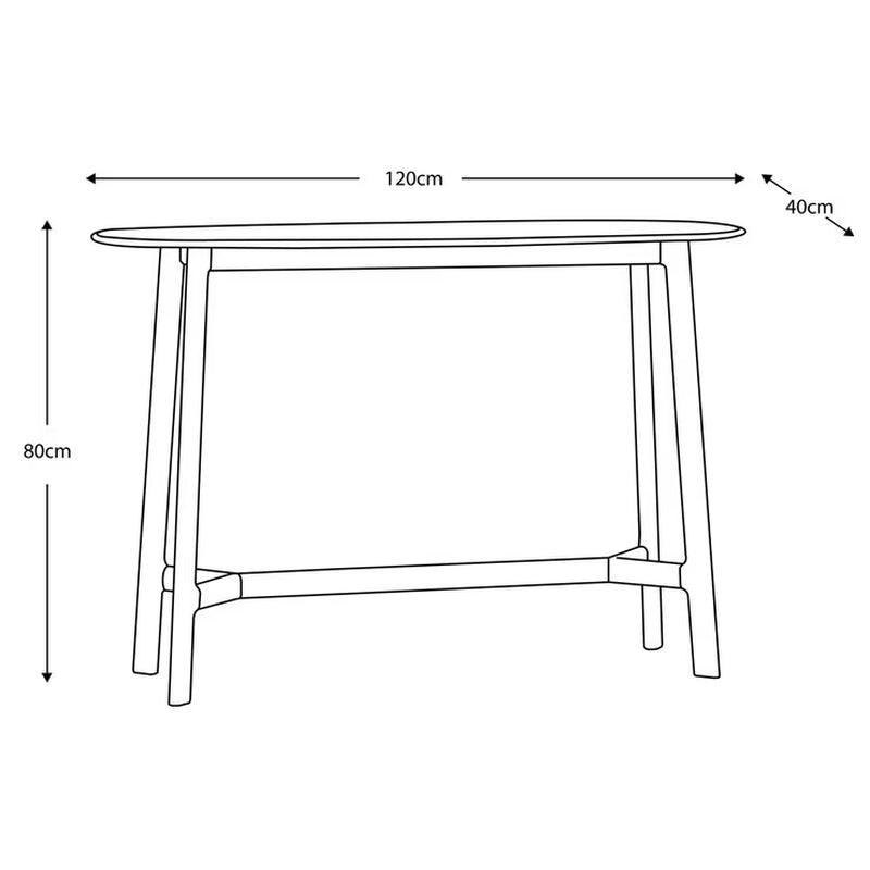 Madrid Oak Console Table