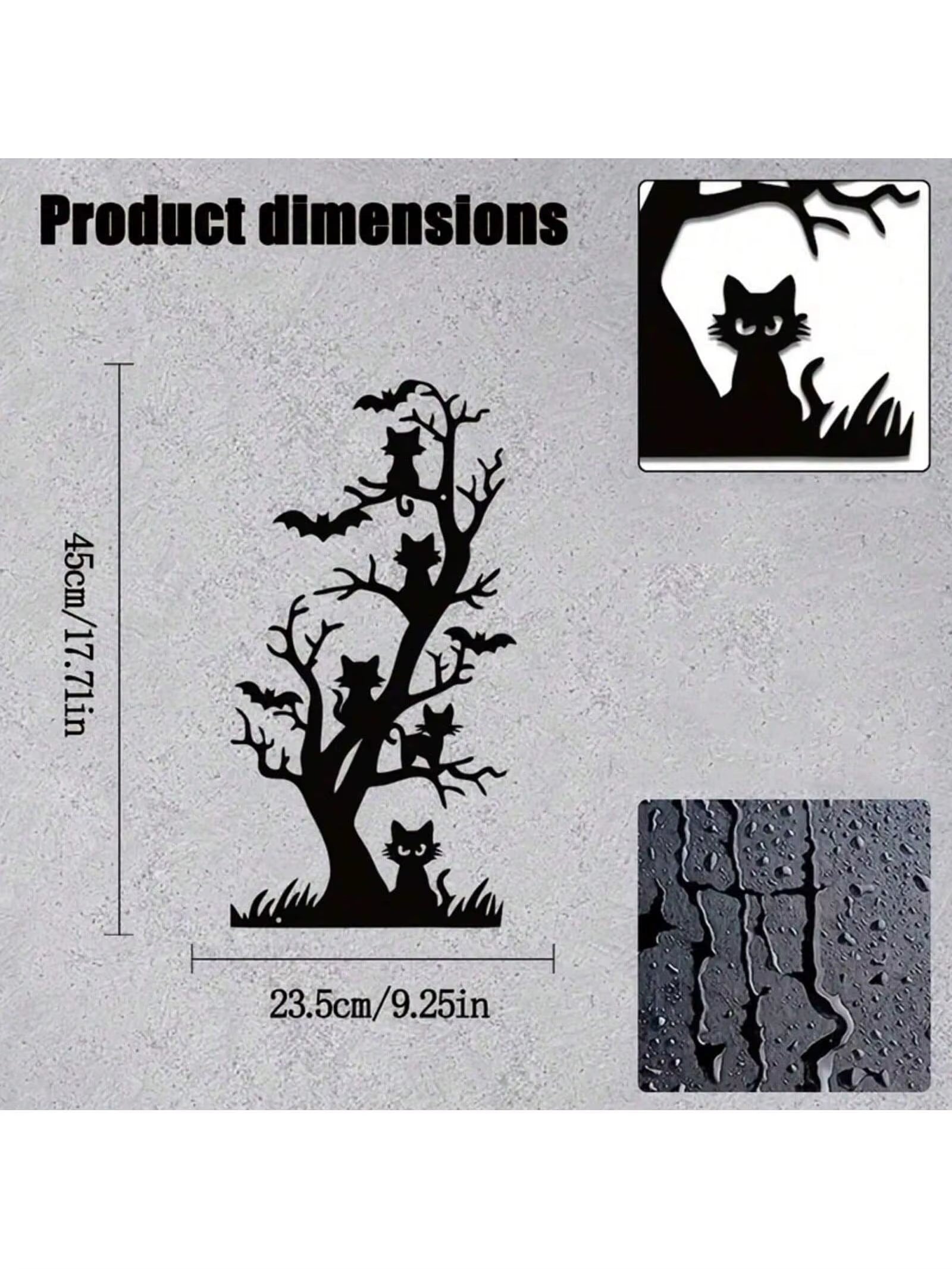 3Pcs Black Metal Wall Art Decor Tree of Life Metal Tree Wall Art Tree Sign Metal Wall Decoration Housewarming Hanging Wall Art