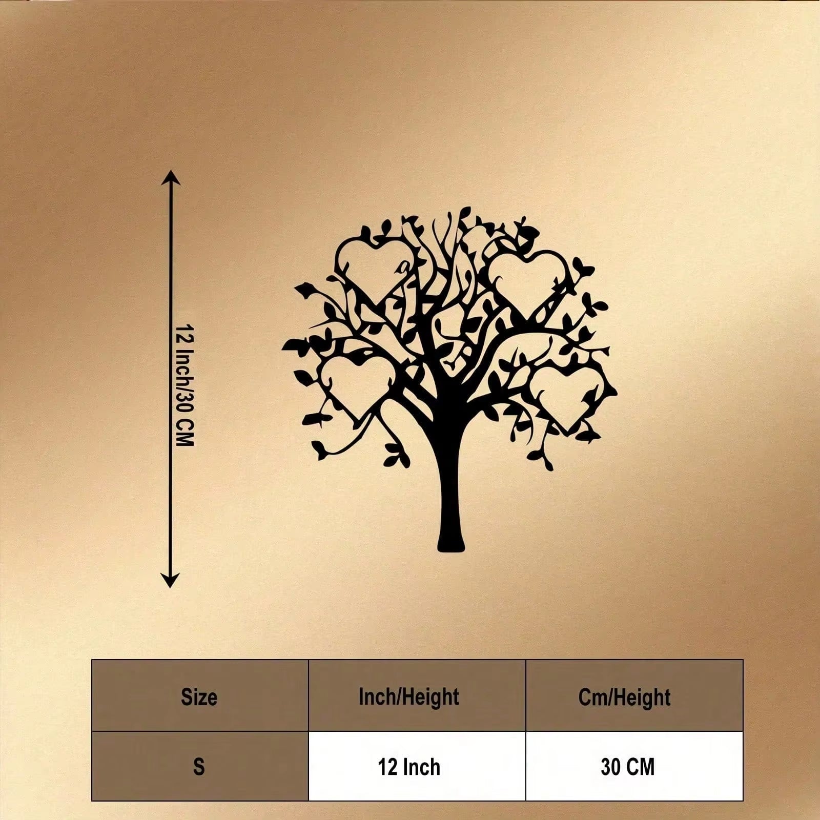 3Pcs Black Metal Wall Art Decor Tree of Life Metal Tree Wall Art Tree Sign Metal Wall Decoration Housewarming Hanging Wall Art