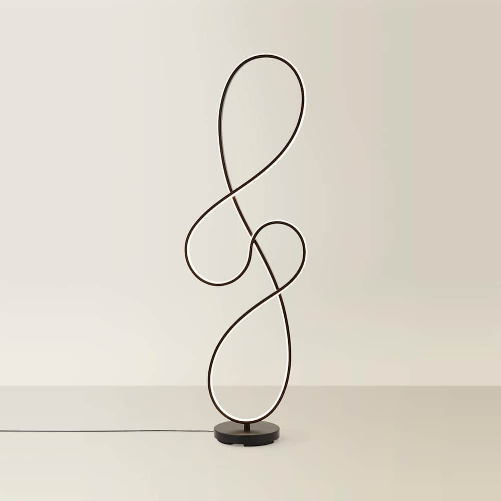 LED Floor Lamp Black Living Room Bedroom Light Standard Free Standing Reading