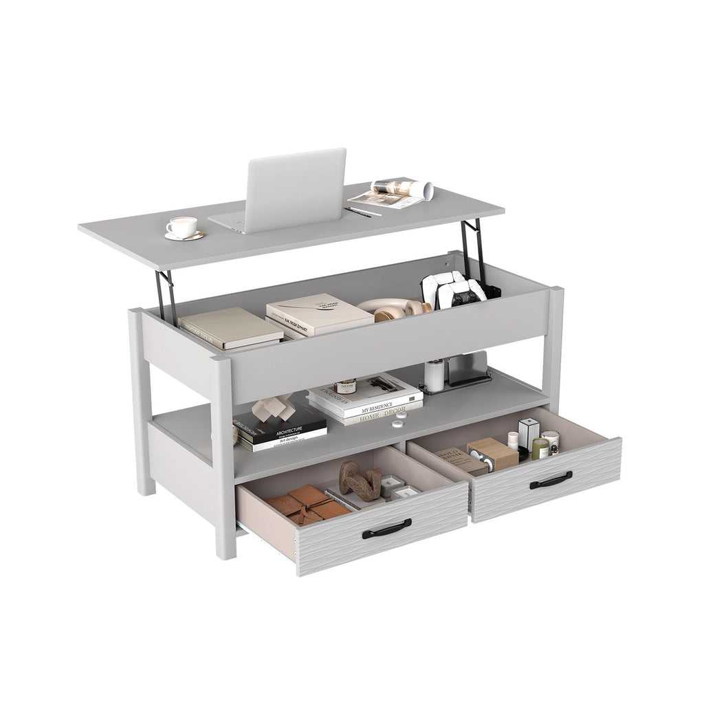 Lift Top Coffee Table Farmhouse Accent Table with Storage
