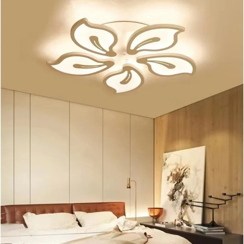 Multihead Fashion Simple Bedroom Living Room Ceiling Lamp Three Color Light Living Room Dining Room LED Ceiling Light