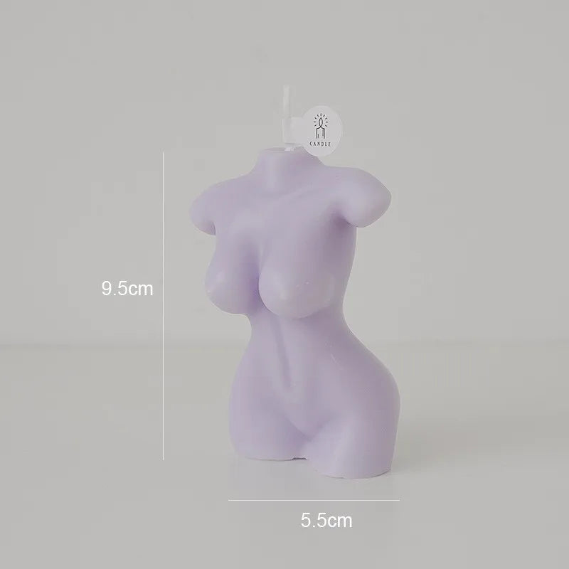 INS Style Woman Body Shape Scented Candles for Interior Net Red Photo Props Home Decorative Candles Figured Body Candles Woman