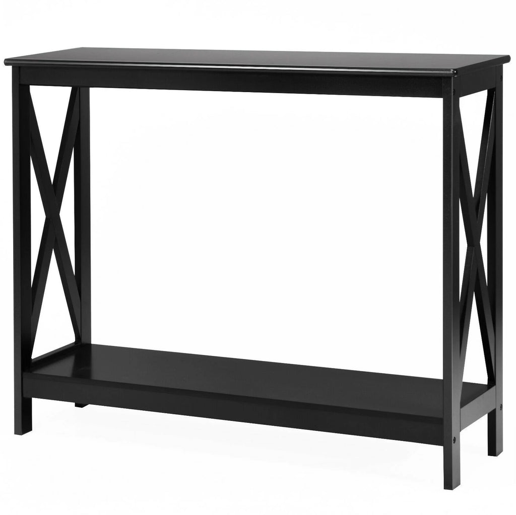 2 Tier Wooden Console Table