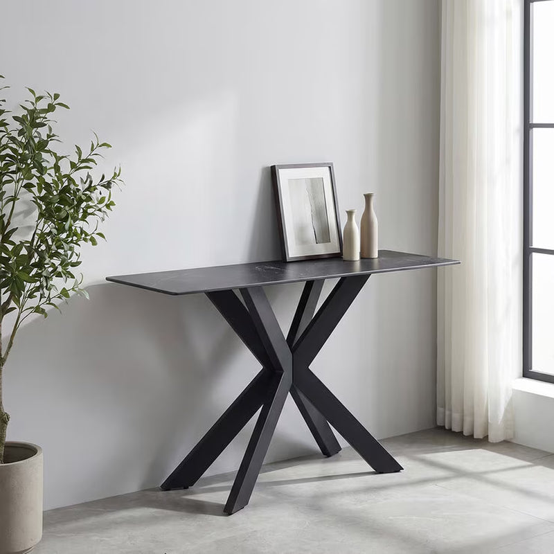 Arden Black Ceramic Console Table