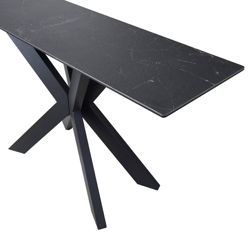 Arden Black Ceramic Console Table