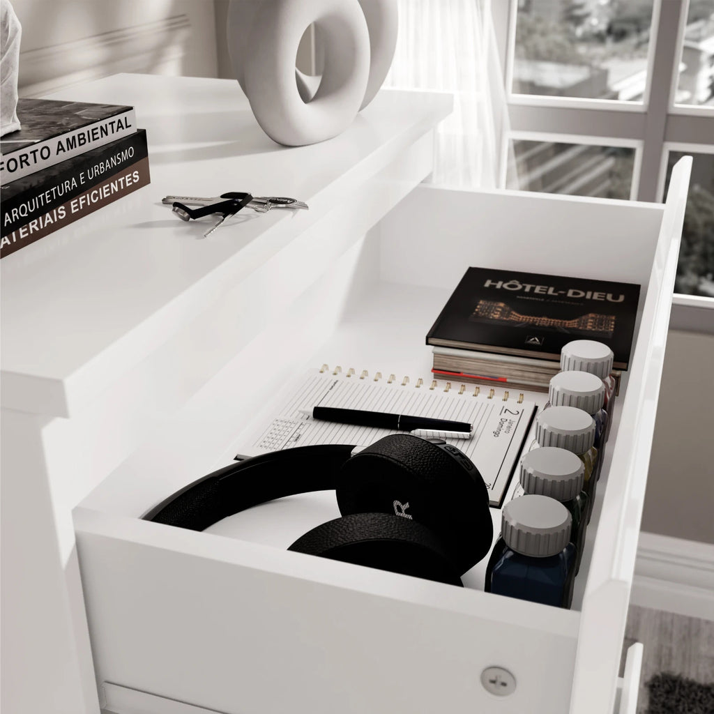 High Gloss Chest of Drawers Bedside Cabinet Tall Wide Storage Bedroom Furniture