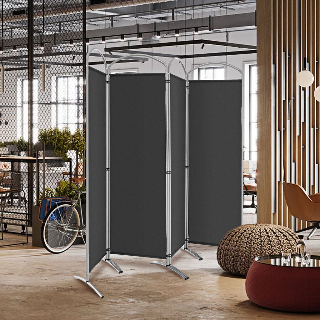 4 Panel Freestanding Folding Room Divider for Living Room Office