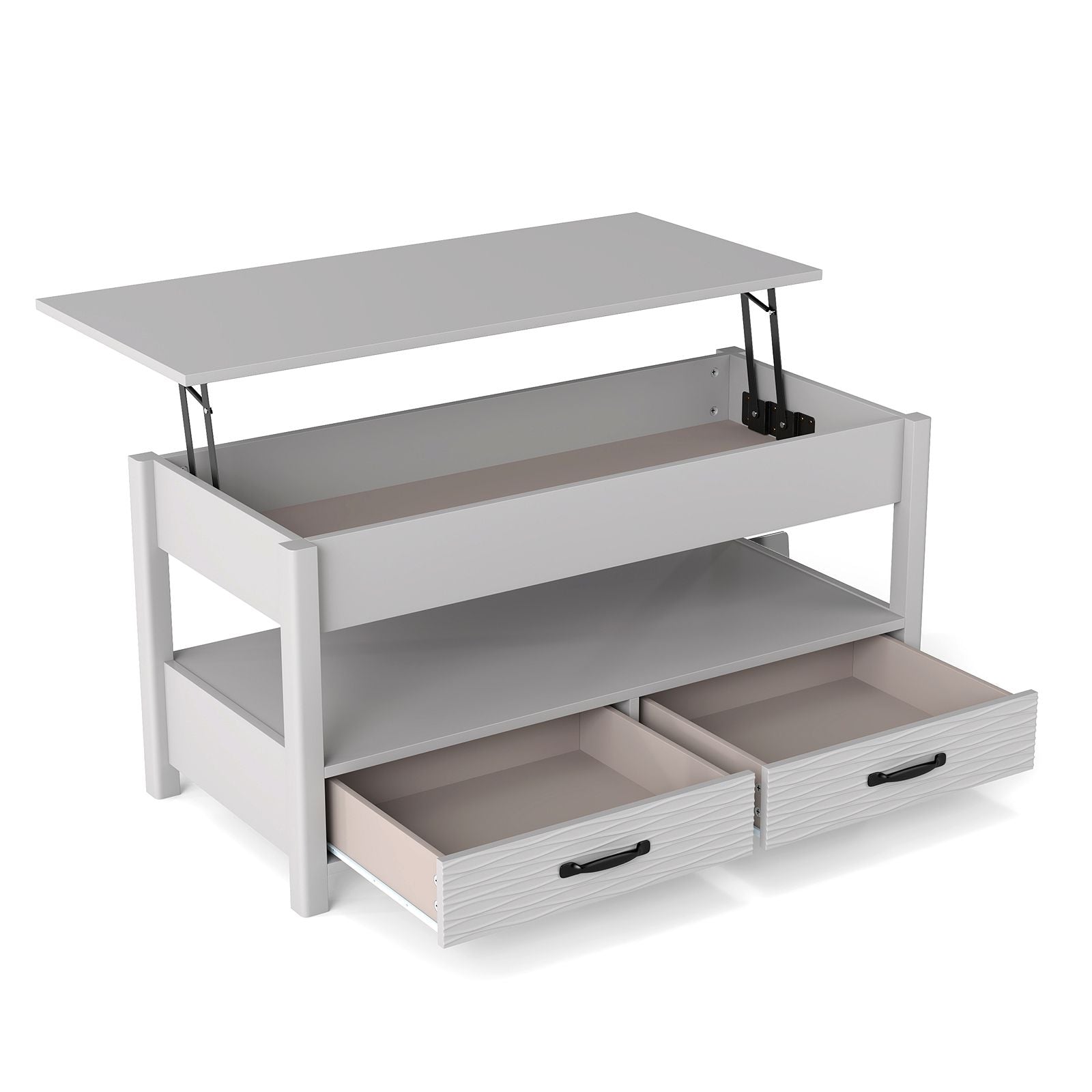 Lift Top Coffee Table Farmhouse Accent Table with Storage