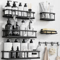 Shower Caddy, 100% Rustproof Shower Shelves for inside Shower, No Drilling Bathroom Organizers and Storage, 6 Pack Large Capacity Bathroom Caddy for Kitchen & Home Decor