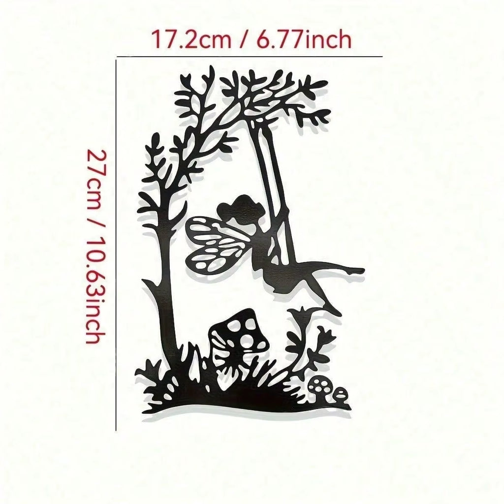3Pcs Black Metal Wall Art Decor Tree of Life Metal Tree Wall Art Tree Sign Metal Wall Decoration Housewarming Hanging Wall Art
