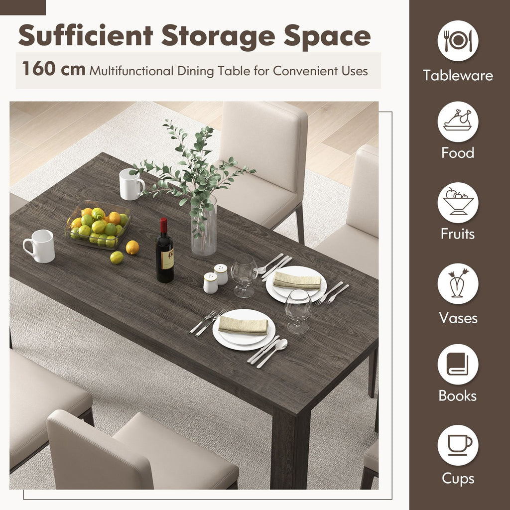 Modern Rectangular Kitchen Table for Breakfast Nook, Kitchen