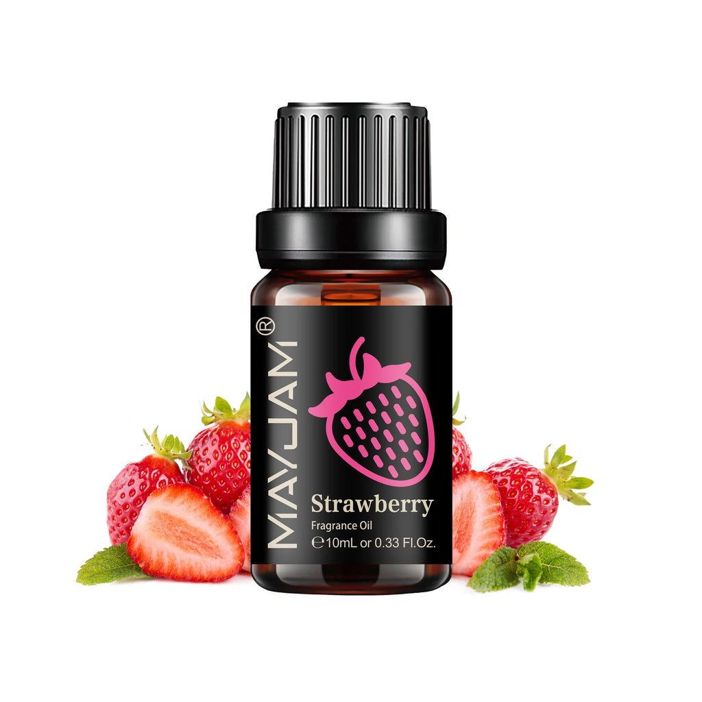 10ML Strawberry Fruit Fragrance Essential Oil for Diffuser Apple Mango Pineapple Watermelon Grape Passion Fruit Coconut Oil