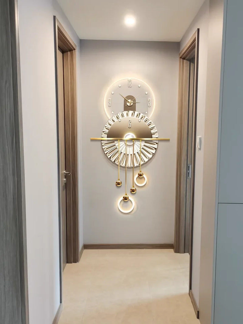 Modern Luxury Hall Decoration Painting, High-End Three-Dimensional Lighting, Restaurant Mural Lighting, Living Room Lighting