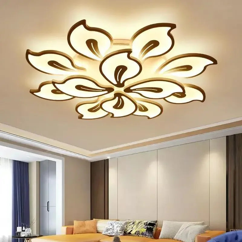 Multihead Fashion Simple Bedroom Living Room Ceiling Lamp Three Color Light Living Room Dining Room LED Ceiling Light