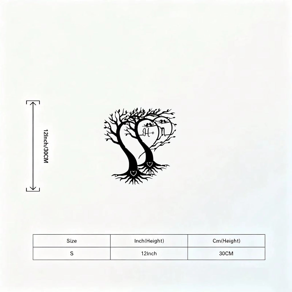 3Pcs Black Metal Wall Art Decor Tree of Life Metal Tree Wall Art Tree Sign Metal Wall Decoration Housewarming Hanging Wall Art