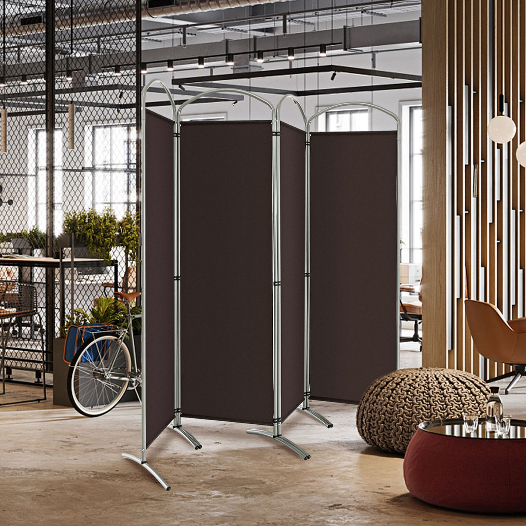 4 Panel Freestanding Folding Room Divider for Living Room Office