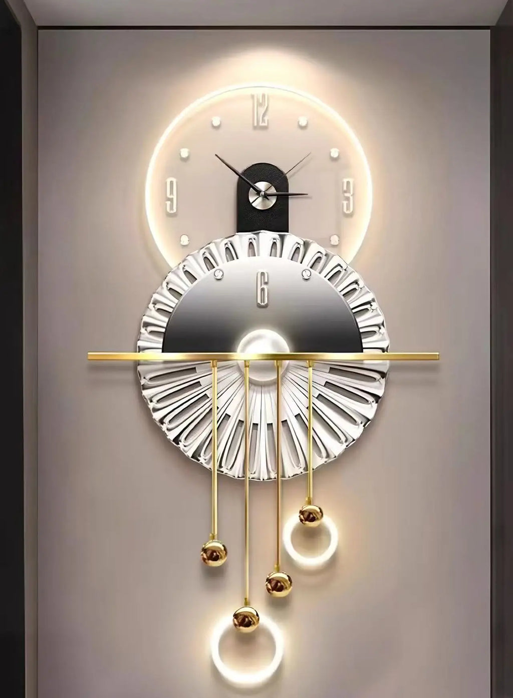Modern Luxury Hall Decoration Painting, High-End Three-Dimensional Lighting, Restaurant Mural Lighting, Living Room Lighting