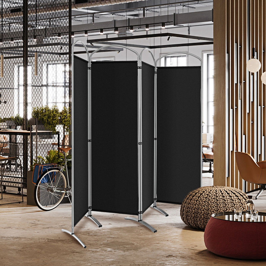 4 Panel Freestanding Folding Room Divider for Living Room Office