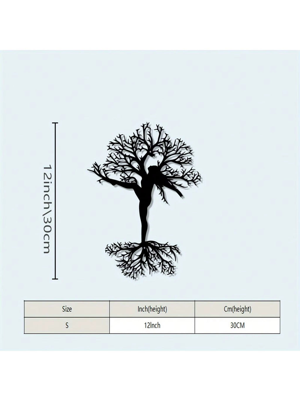 3Pcs Black Metal Wall Art Decor Tree of Life Metal Tree Wall Art Tree Sign Metal Wall Decoration Housewarming Hanging Wall Art